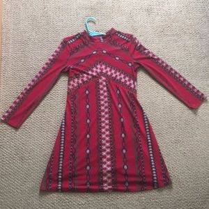 Free People long sleeve a- line dress